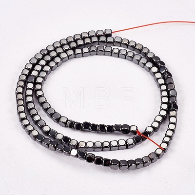 Non-magnetic Synthetic Hematite Beads Strands X-G-J172-3x3mm-04-1