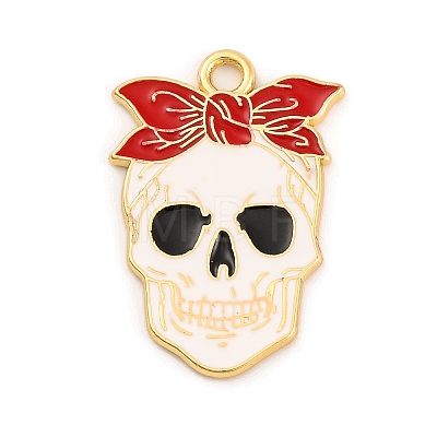 Halloween Theme Alloy Enamel Pendants ENAM-N056-225C-G-1