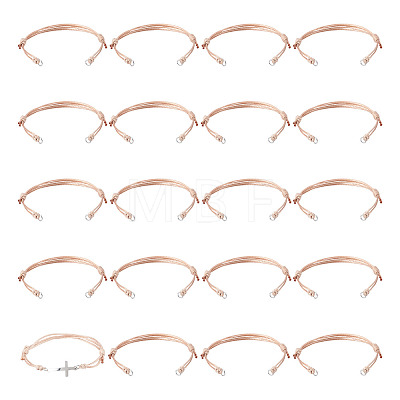 20Pcs Adjustable Korean Waxed Polyester Cord Bracelet Making BJEW-TAC0051-06-1