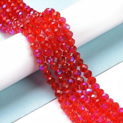 Electroplate Glass Beads Strands EGLA-A034-T6mm-L05-1