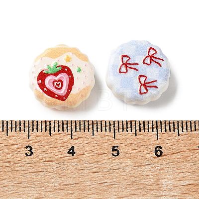 Opaque Printed Acrylic Beads AC-CBA6251-04-1