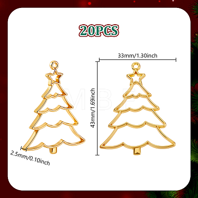 20Pcs Zinc Alloy Open Back Bezel Pendants FIND-GA0004-96-1