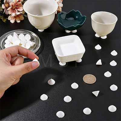 Aluminum Oxide Porcelain Burning Kiln Support Bases AJEW-CP0011-21-1