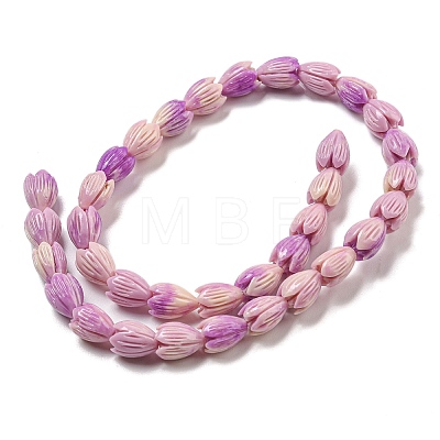 Synthetic Coral Dyed Beads Strands CORA-P008-04A-02-1