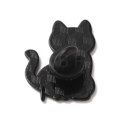 Cat Shape Enamel Pins JEWB-P039-01EB-05-1