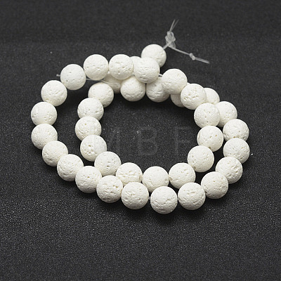Unwaxed Natural Lava Rock Beads Strands G-J367-01-5mm-1