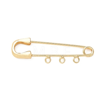 Brass Brooch Findings KK-CBA3DF0-01-RS-1