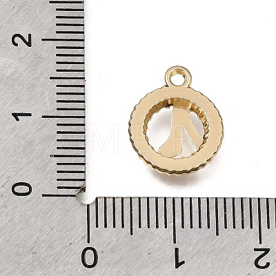 UV Plating Alloy Crystal Rhinestone Charms RB-CBAD37D-28G-1