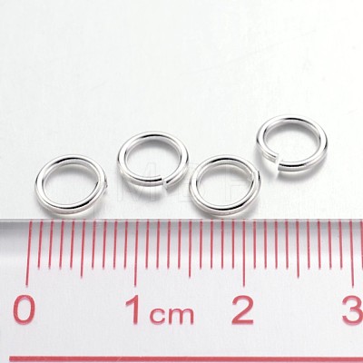 Silver Color Plated Brass Round Jump Ring Jewelry Findings Accessories X-JRC7MM-S-1