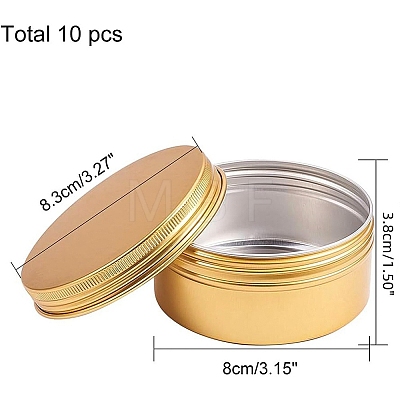 Round Aluminium Tin Cans CON-BC0005-15G-1