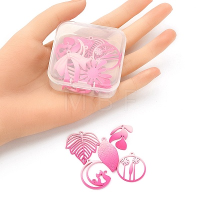1 Set Spray Painted Alloy Charms FIND-YW0003-11C-1