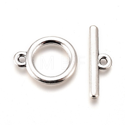 Tibetan Style Alloy Toggle Clasps PALLOY-F277-19S-RS-1