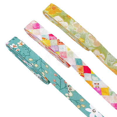 7.5M 3 Colors Printed Cotton Ribbon OCOR-FG0003-33-1