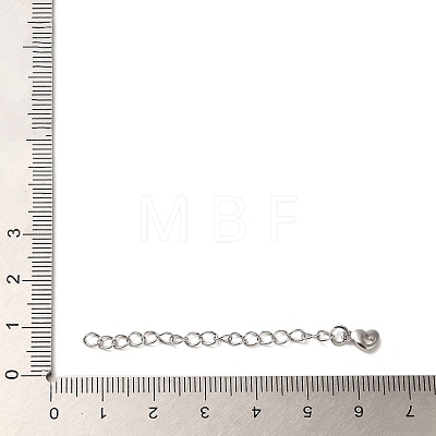 Rack Plating Brass Curb Chain Extender KK-Q807-10P-1