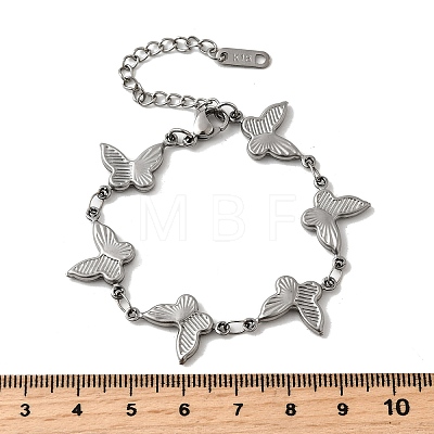 304 Stainless Steel Link Bracelets for Women BJEW-Q041-01C-P-1