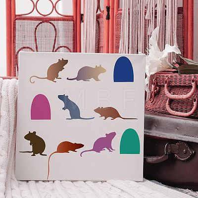 Large Plastic Reusable Drawing Painting Stencils Templates DIY-WH0202-185-1