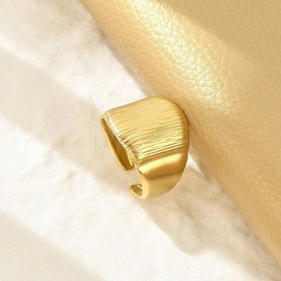 304 Stainless Steel Wide Cuff Rings for Women RJEW-G338-20G-1