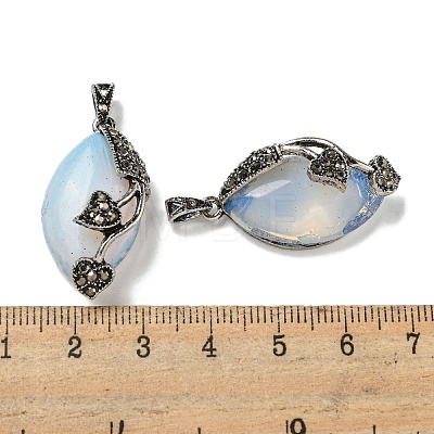 Opalite Horse Eye Pendants G-F766-01AS-07-1