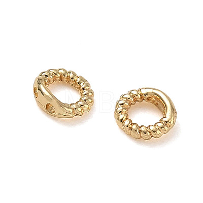 Brass Ring Charm Connectors KK-CBA50B0-21G-1