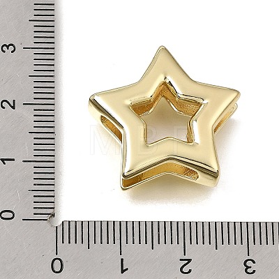 Brass Slide Charms KK-CBAEEA8-07G-1