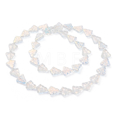 Transparent Electroplate Glass Beads Strands EGLA-C002-AB01-1