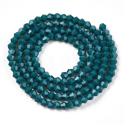 Opaque Solid Color Imitation Jade Glass Beads Strands EGLA-A039-P2mm-D18-1