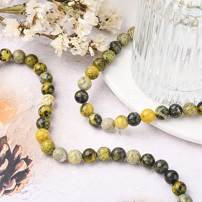 Natural Yellow Turquoise(Jasper) Beads Strands GSR007-1