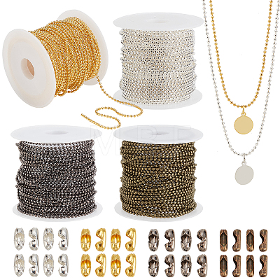 DIY Iron Ball Chains Keychain Tag Chains Making Kit DIY-PH0021-81-1