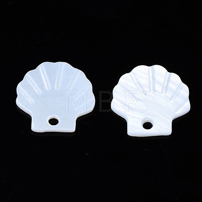 Natural Freshwater Shell Pendants SHEL-S278-035-1