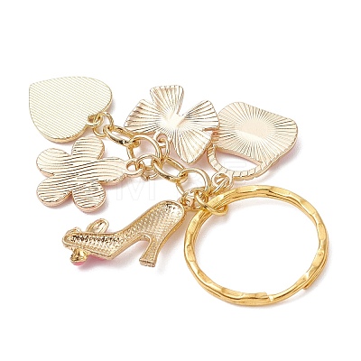 Flower with Bag Alloy Enamel Keychains KEYC-JKC01446-1