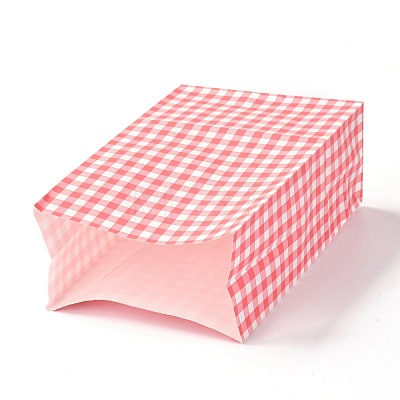 Rectangle with Tartan Pattern Paper Bags CARB-Z001-01B-1