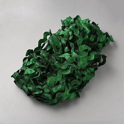 Polyester Wavy Fringe Trim Ribbon OCOR-WH0089-18F-1