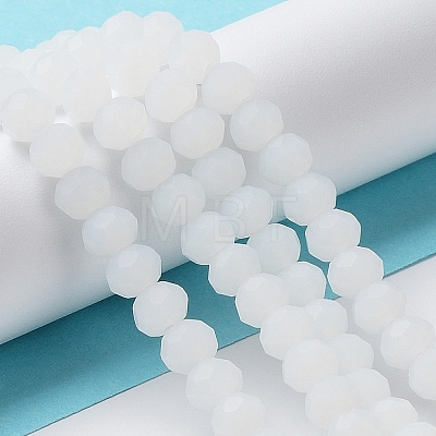 Imitation Jade Solid Color Glass Beads Strands EGLA-A034-J3mm-MD05-1