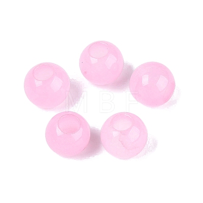 Natural White Jade European Beads G-Q607-01A-16-1