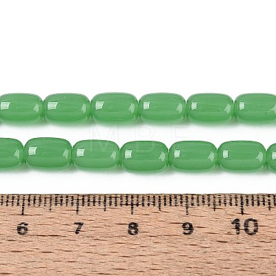 Imitation Jade Glass Beads Strands GLAA-T028-14J-A03-1