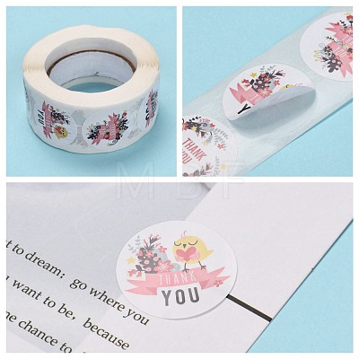 1 Inch Thank You Self-Adhesive Paper Gift Tag Stickers DIY-E027-A-02-1