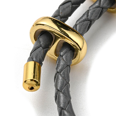 Leather Braided Cord Bracelets BJEW-G675-06G-11-1