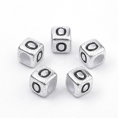 Plated Acrylic Beads X-PB43C9308-O-1