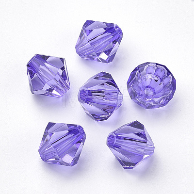 Transparent Acrylic Beads TACR-S146-6mm-20-1