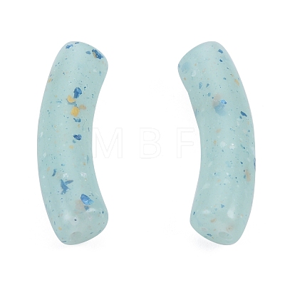 Marbled Stone Style Opaque Acrylic Beads OACR-G009-04A-1