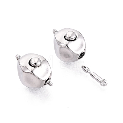 Brass Box Clasps KK-Q074-11P-1