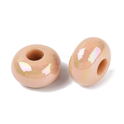 Opaque Acrylic European Beads OACR-E033-19H-1