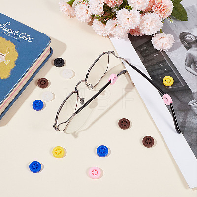 Gorgecraft 18 Pairs 6 Colors Silicone Eyeglasses Ear Grip FIND-GF0004-09-1