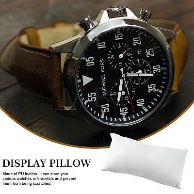 Leather Pillow Jewelry Bracelet Watch Display BDIS-H015-1-1
