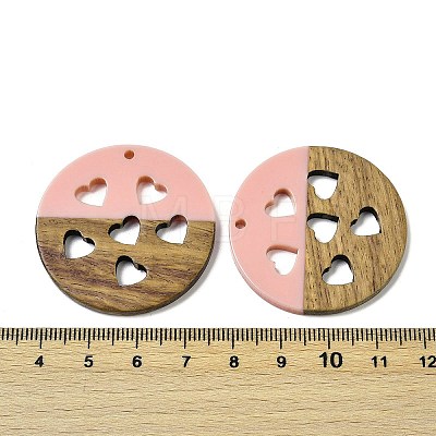 Resin and Walnut Pendants WOOD-I013-05A-1