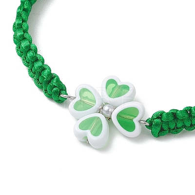 Plastic Beads Link Bracelets BJEW-JB13092-1