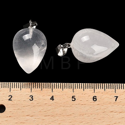 Natural Quartz Crystal Pendants G-M424-02P-08-1