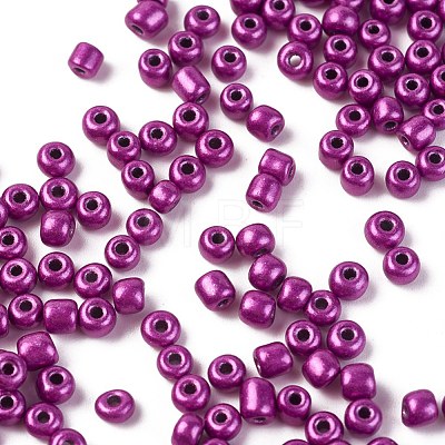 Baking Paint Glass Seed Beads SEED-S003-K31-1