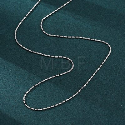 Brass Column Link Chain Necklaces for Women NJEW-D302-05P-1