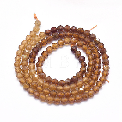 Natural Orange Garnet Beads Strands G-D0013-11-1